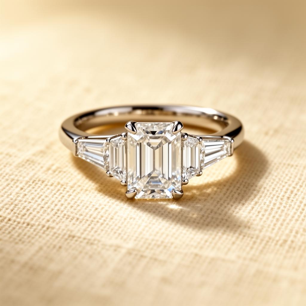 The Eloise — custom engagement ring, 1.8ct emerald · platinum